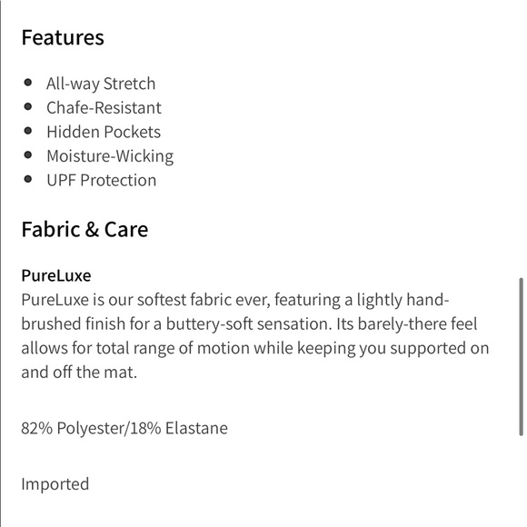 ✨2/$75 ✨ Fabletics Ultra High-Waisted PureLuxe Essential 7/8 legging - Picture 5 of 5